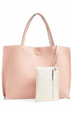 Street Level Blush/Ivory Reversible Tote