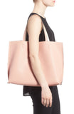 Street Level Blush/Ivory Reversible Tote