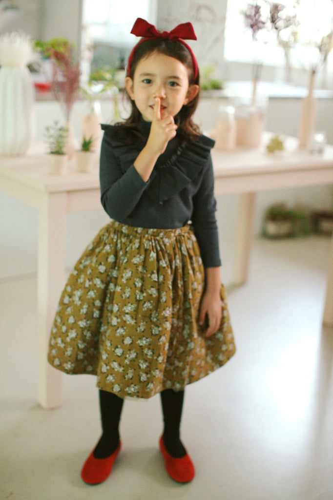 Amber Katie Flower Print Skirt - Gemgem  - 3