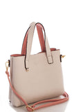 Street Level Blush/Ivory Reversible Tote