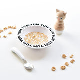 Buddy + Bear Yum Yum   Plastic Bowl