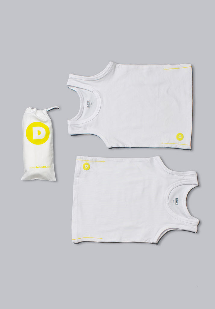 Dott Boy s 2pc White Tank Set