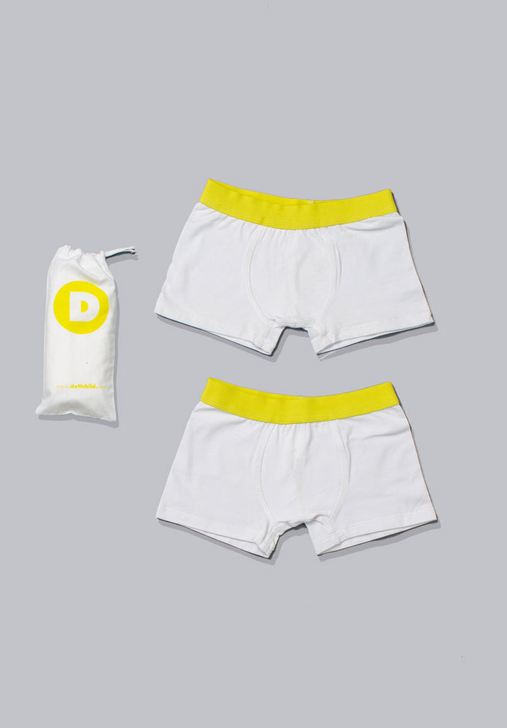 Dott Boy s 2pc White Boxer Set