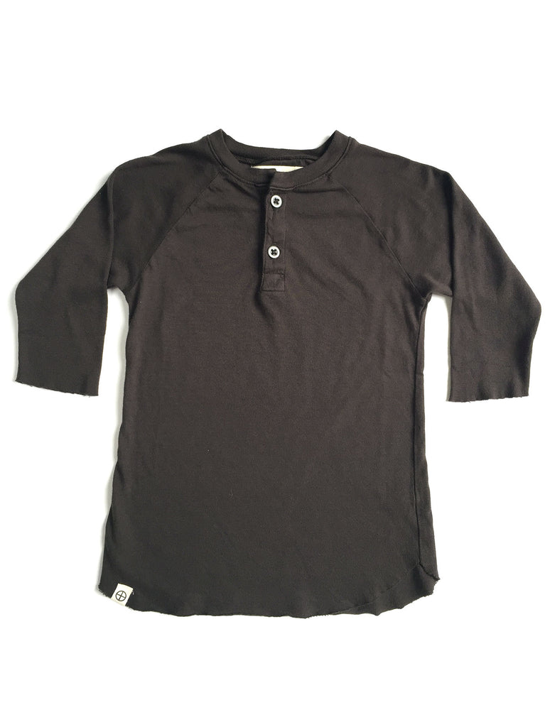 Lennon+Wolfe DARTMOOR 3/4 Henley-Shadow - Gemgem