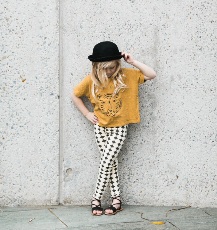 Rylee + Cru Le Tigre Boxy Top / Mustard