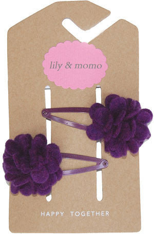 Snapdragon Violet Hair Clip by Lily and Momo - Gemgem