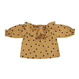 Rylee + Cru Dots N' Diamonds Collar Blouse / Mustard