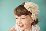 Snugars Floating Flowers in Ivory headband - Gemgem - 1
