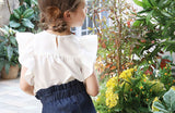 Romantic White Ruffle blouse