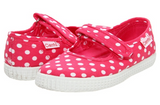Fuschia Polka Dot Cienta Shoes