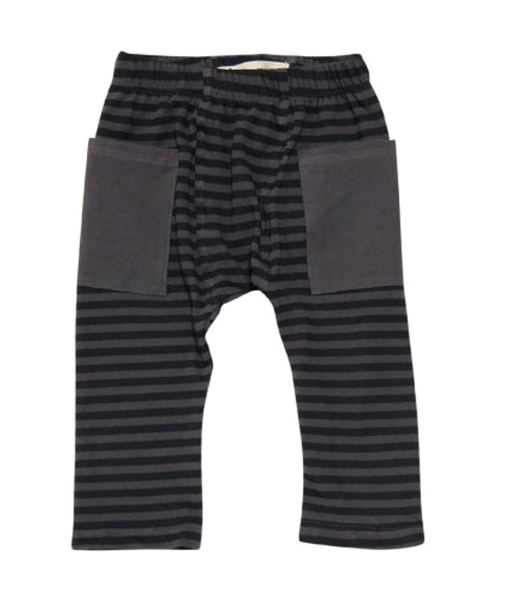 Go gently baby Stripe pants in Charcoal - Gemgem - 1