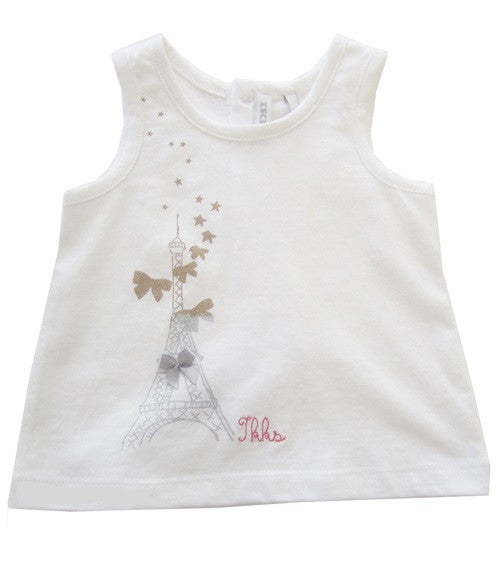 Ikks White Tank Top - Gemgem  - 1