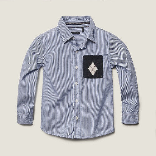 Ikks Boy stripe shirt with pocket - Gemgem - 1