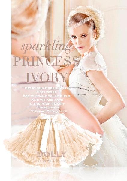 DOLLY by Le Petit Tom THUMBELINA pettiskirt ivory cream - Gemgem - 1