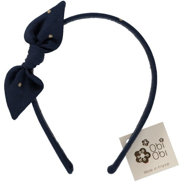 Gold Dots Bow Headband by Obi Obi - Gemgem - 1