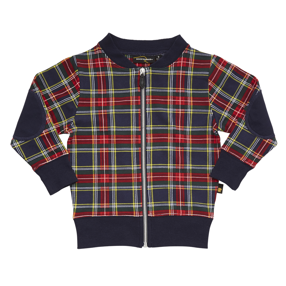 Rock Your Baby - Tartan Zip Cardigan - Gemgem - 1