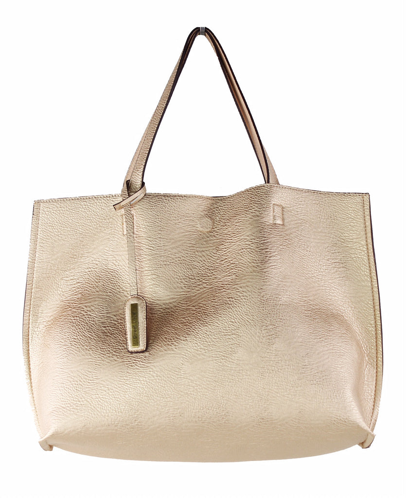 Street Level Gold/Nude Reversible Tote