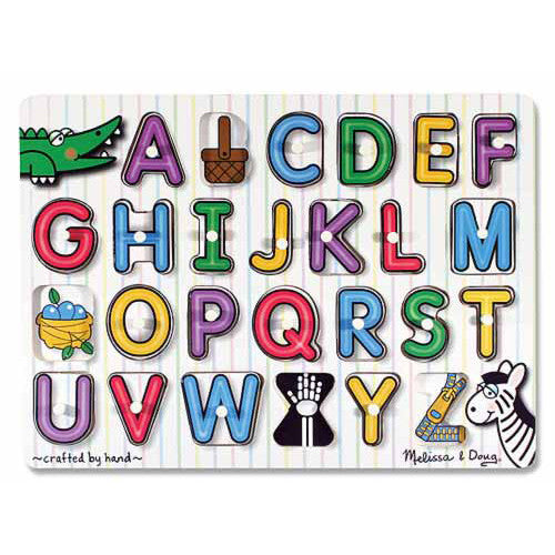 [Melissa & Doug] See-Inside Alphabet Peg Puzzle - Gemgem