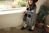 Checkered Winter Dress - Gemgem  - 6