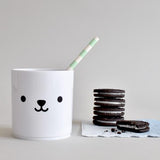 Buddy + Bear Bear White Tumbler