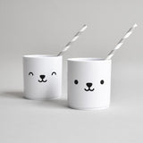 Buddy + Bear Bear White Tumbler