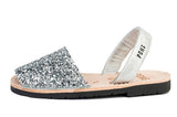 Avarcas Pons Classic Style Kids Glitter Silver