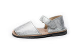 Avarcas Kids Frailera Style Metallic Silver