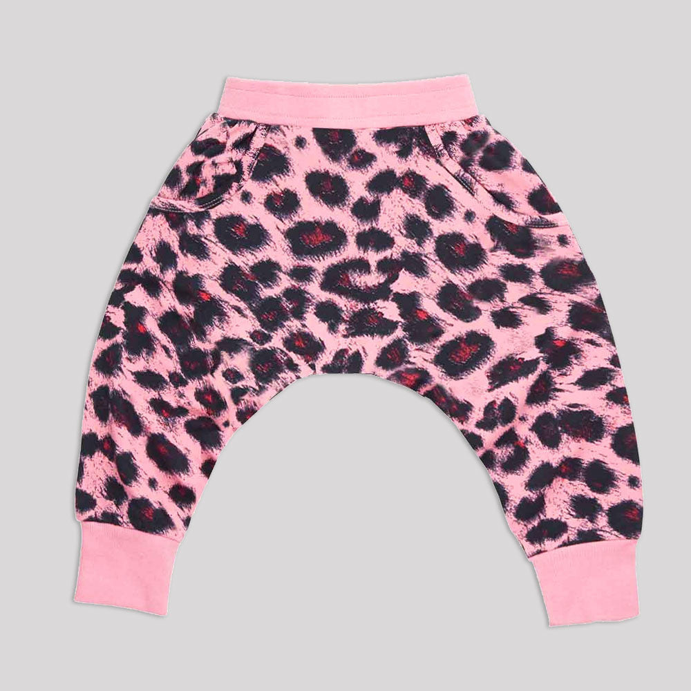 Rock Your Baby Pink Leopard Baby Slouch Pants - Gemgem
