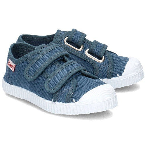 Cienta Boy's and Girl's Blue Denim Sneaker