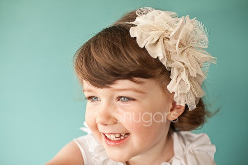 Snugars Floating Flowers in Ivory headband - Gemgem  - 1