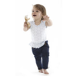 [Egg Baby] Jersey Smocked Top - white - Gemgem  - 2