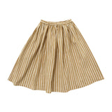 RYLEE + CRU PINSTRIPE MAXI SKIRT / MUSTARD