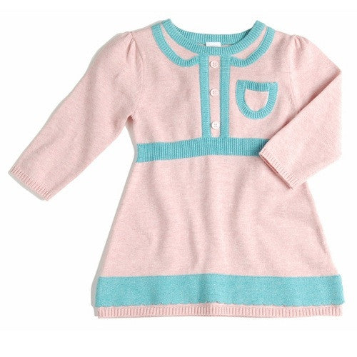 [Egg baby] Pocket knit girl dress - Pink - Gemgem