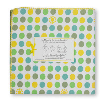 [Swaddle Design] Ultimate Receiving Blanket - Dots and Suns - Gemgem