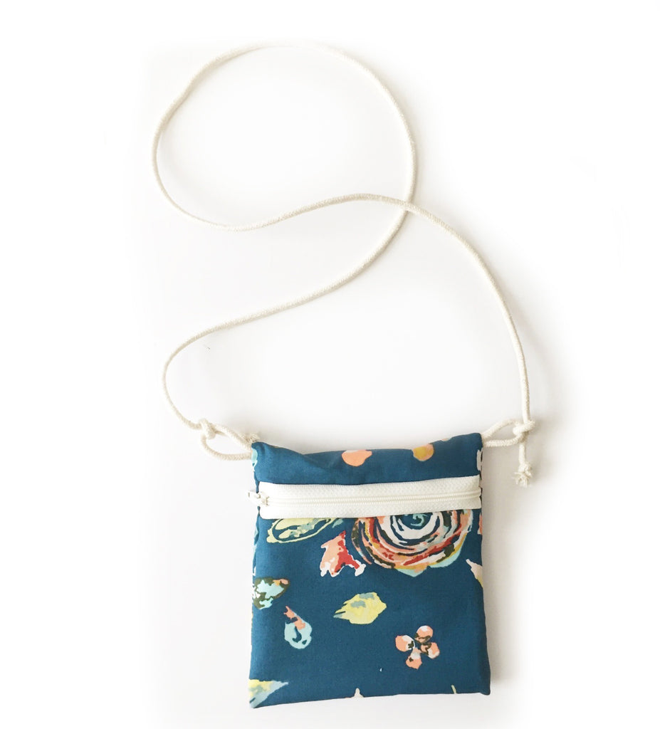 Swankaroo Mini Purse Teal Floral - Gemgem  - 1