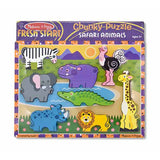 [Melissa & Doug] Safari Chunky Puzzle - Gemgem  - 2